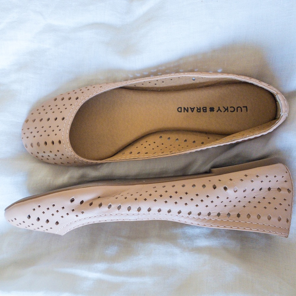 LUCKY BRAND Emelisa Flats Size 8.5 Color Blush